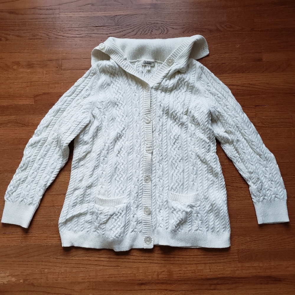 Sweater Barn | Cable Button Up Cardigan Sweater | XL